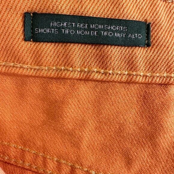 WILD FABLE/TARGET Women’s Denim Highest Rise Mom Shorts Orange Size 6/28 - Picture 8 of 10
